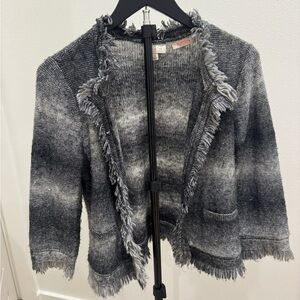 The Limited Scandal Collection Gray Knit Cardigan